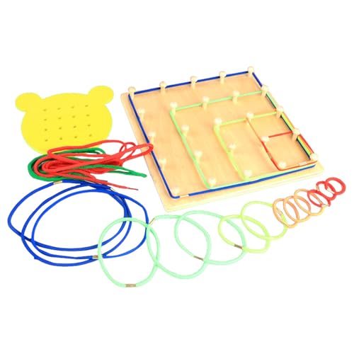 Générique Counting Peg Board, Math Geoboards Toy, 20,3 x 22,9 cm, Brains Teaser Toy, Brain Teaser Toy, Buntes Lernspielzeug für Kinder, und Mädchen (mehrfarbig) von Générique