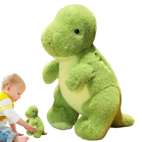 Générique Dinosaur Stuffed Tier, Dinosaurierpuppe, weiches Cartoon-Spielzeug, niedliches Spielzeug für Zuhause, Schule & Reisen, niedliches Midget für Kinder, 1 Stück, Grün, tragbar von Générique