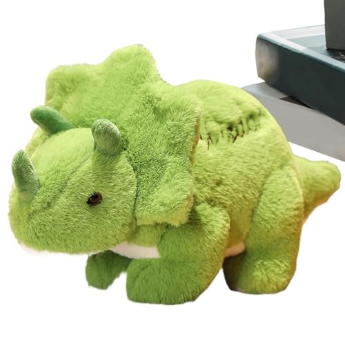 Générique Dinosaur Stuffed Tier, Dinosaurierpuppe, weiches Cartoon-Spielzeug, niedliches Spielzeug für Zuhause, Schule & Reisen, niedliches Midget für Kinder, 1 Stück, Grün, tragbar von Générique