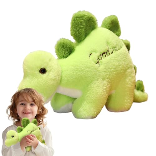 Générique Dinosaur Stuffed Tier, Dinosaurierpuppe, weiches Cartoon-Spielzeug, niedliches Spielzeug für Zuhause, Schule & Reisen, niedliches Midget für Kinder, 1 Stück, Grün, tragbar von Générique