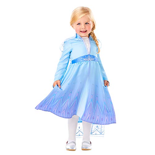 Rubie's Generique - 3002842-3 - ELSA Frozen 2-Kostüm für Mädchen Lizenz-Kostüm blau-lila 84/98 (2-3 Jahre) von Disney