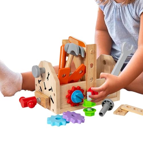 Générique Educational Tool Set for Toddler Toys, Interactive Toddler Toys, Childrens Construction Toy Set, Toolbox for Toddler , Toddler Bau Kit, Hands-on Spielzeug für Kinder, Toddler Tool Set von Générique