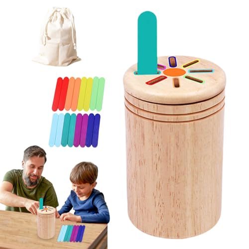 Générique Farbklassifizierungsspielzeug, Farbsorting Fine Motor Skill Toy für & Mädchen, Reisespiel für Kinder, Lernspielzeug für Kindergarten & Frühes Lernen, Farbsortierspielzeug für Kinder von Générique