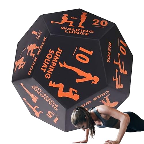 Générique Fitness-Würfel, 12 Seiten, für Fitnessgeräte – Sportzubehör für Männer und Frauen, Squats, Pumpen, Yoga Générique Fitness-Würfel, 12 Seiten, für Fitnessgeräte – Sportzubehör für Männer und Frauen, Squats, Pumpen, Yoga von Générique