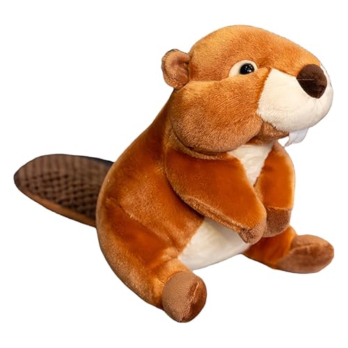 Générique Flauschiges Plüschspielzeug, niedliche Tierpuppe, realistische Puppe, Puppe für und Erwachsene, sehr beliebt, Geschenk für Puppe, weiche Puppe, niedliches Plüschspielzeug, Murmeltiertiere, von Générique