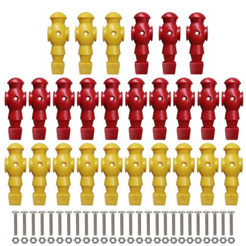 Générique Foosball Men, Tisch Fußball Herren, kleine Fußballfiguren, Foosball Game Components, Foosball Zubehör, Fußball-Maschine, 26 x Fußballfiguren, personalisierbar von Générique