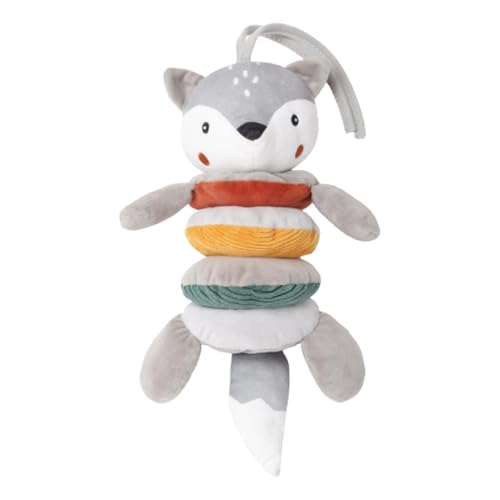 Générique Fox Shape Stroller Toy, Cartoon Activity Toy, Colorful Kids Hand Bell Puppet, 1,02 x 4,72 Zoll interaktives Design, perfektes Kribzubehör für Zuhause und Reisen von Générique