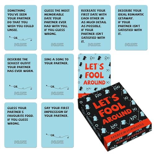 Générique Fun Game Cards für Paare, 50 x Liebesfragen, Gesprächsdeck, Romantic Card Game to Deepen Connection, Fun Relationship Activity for Him and Her, Perfect for Special Occasions von Générique