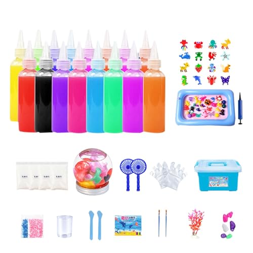 Générique Gel-Kit, kreatives Wasser-Jelly Set, Water Fairy Gel Set für und Mädchen, Sea Creature Mold Gel Craft Kit, Spaß und Bildung Wassertiere, Bastelset für Meeresgründe von Générique