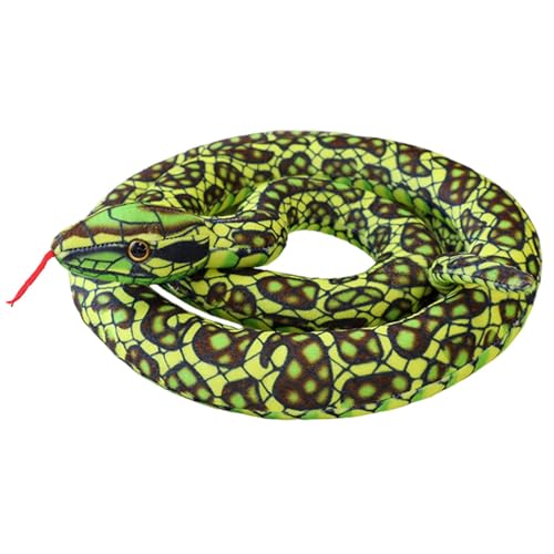 Générique Getuftete Snake Plüschpuppe, Spielzeug Realistische Snake, Plüschtier | Kinder Getuftete Plüschpuppe – 178 cm Plüschtier für Kinder, realistisches Plüschtier, langes Schlangenkissen von Générique