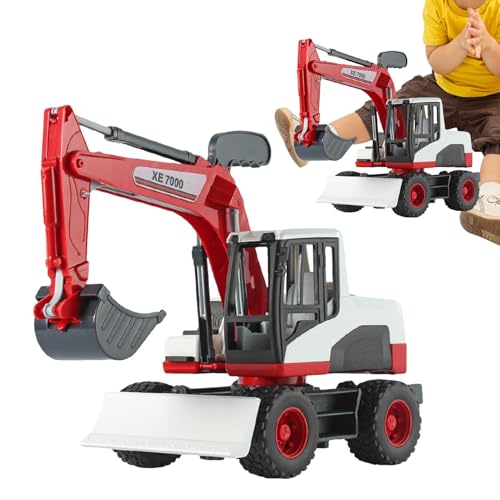 Générique Großes Excavator Toy, Toddler Digger Toy Truck, Kinder Excavator Toys, 13,39 x 5,12 x 7,48 Zoll, Konstruktion Fahrzeug mit Lichtern, Handbuch Bulldozer für Kinder von Générique