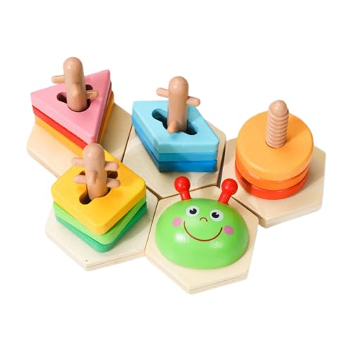 Générique Holzsortier- und Stacking-Spielzeug, Shape Matching Puzzle-Set, Holz, Lernspiel, sensorisches Feinmotor, Lernspielzeug für Auto, Trips, Holiday, Klassenzimmer, Zuhause Générique Holzsortier- und Stacking-Spielzeug, Shape Matching Puzzle-Set, Holz, Lernspiel, sensorisches Feinmotor, Lernspielzeug für Auto, Trips, Holiday, Klassenzimmer, Zuhause von Générique