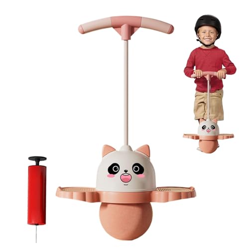 Générique Jumping Ball Toy, Panda Hopping Stick Ball, 31,5 Zoll Balance Bouncing Toy, Air Pump inklusive, tragbar und lustig, ideal für Indoor & Outdoor Play, Reisen von Générique