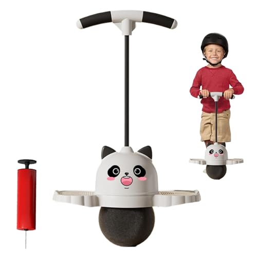 Générique Jumping Ball Toy Kids, Panda Hopping Stick Ball mit Griff, 80 x 38 cm, niedliche Balance Bouncing Toy Air Pump inklusive, Sport-Spiele für drinnen und draußen Spaß von Générique