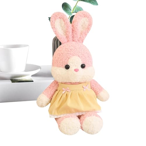 Générique Kaninchen-Plüschtier, weiches Plüschtier, Huggable Spielzeug für Heimdekoration, Sleeping Soothing Toys, Throw Pillow for Home, Car, Desk, Cozy Plush Rabbit for Kids and Adults von Générique