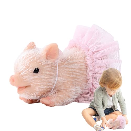 Générique Kids Animal Toys, Cute Realistic Piglet Figuren, (4,41 x 1,85 x 2,28 Zoll) Niedliches Bauernhof-Tier-Spielset, interaktives Nursing Zubehör, lustiges Heimdekor & Geschenk für von Générique