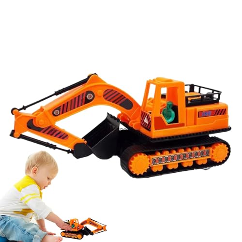 Générique Kids Excavator Toy Car, 360 Grad Rotating Inertia Bagger, Push Car Simulation Vehicle, perfekt für Kinder ab 3 Jahren, ideal für Kindergarten und Outdoor, 20,5 cm von Générique