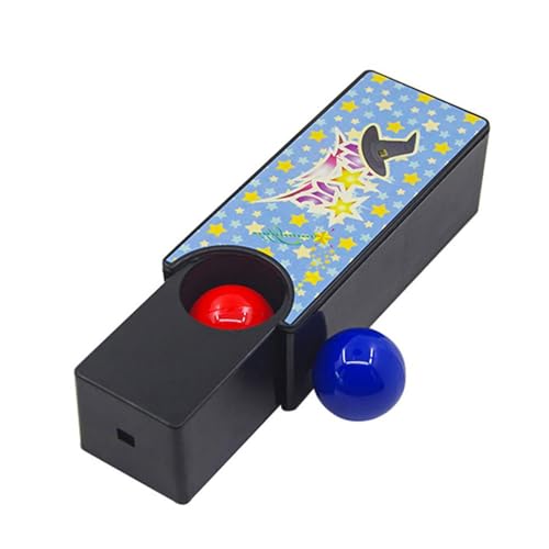 Générique Kids Magic Box wechselbar, Magican Props Interactive Trick Storage, Turn Red to Blue Ball Show Prop, Close-Up Magic Gimmick, Teenager, Erwachsene, ABS, 4 x 9,5 x 3 cm von Générique