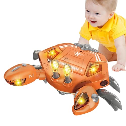 Générique Krabbelspielzeug für Babys, kriechendes Musikspielzeug | Krabben-Lernspielzeug, mobiles Lernspielzeug für Ramper, Lernspielzeug mit LED-Licht für von Générique