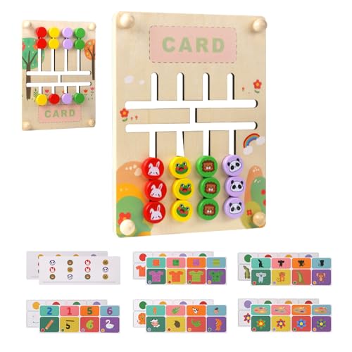 Générique Lernspielzeug in Farbe, Puzzles für Dias, logisches Dia-Puzzle Cartoon Tier Holz – doppelseitig vierschichtiges Schachbrett Générique Lernspielzeug in Farbe, Puzzles für Dias, logisches Dia-Puzzle Cartoon Tier Holz – doppelseitig vierschichtiges Schachbrett von Générique