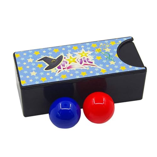 Générique Magic Tricks für Anfänger, interaktive Magican Props Box, 4 x 9,5 x 3 cm / 1,57 x 3,74 x 1,18 Zoll Ball Changing Gimmick, Red to Blue Ball Trick, Close-Up Magic Props für Kinder, Erwachsene von Générique