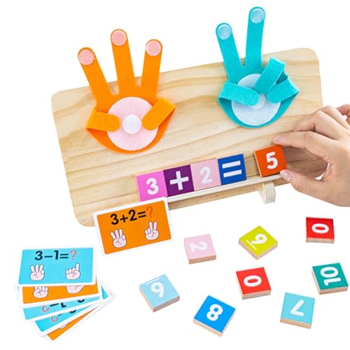 Générique Math Manipulatives Number Counting Blocks | Educational Math Learning Finger Counting Toy Board | Homeschool Math Learning Supplies for Kindergarten 3-5 Jahre Preschoolers von Générique