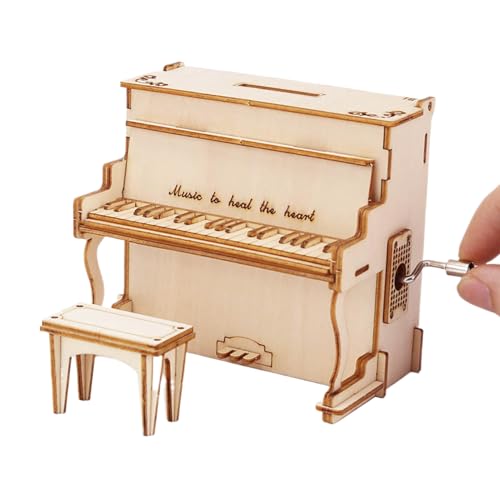 Générique Modellbausätze aus Holz für Erwachsene, Bauset mit Musik, Klavier, aus Holz, 3D-Design, Kreativ-Set für Dekoration von Schlafzimmer, Büro, Wohnzimmer, Haus Générique Modellbausätze aus Holz für Erwachsene, Bauset mit Musik, Klavier, aus Holz, 3D-Design, Kreativ-Set für Dekoration von Schlafzimmer, Büro, Wohnzimmer, Haus von Générique