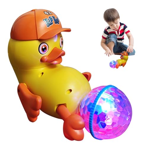 Générique Moving Duck Toy Toddler Birthday Interactive Music Toy Baby Light-up Spielzeug Musical Toy for Kids Dancing Toy for Light Ball Toy Electric Dancing Duck Fun Educational Toy Baby von Générique