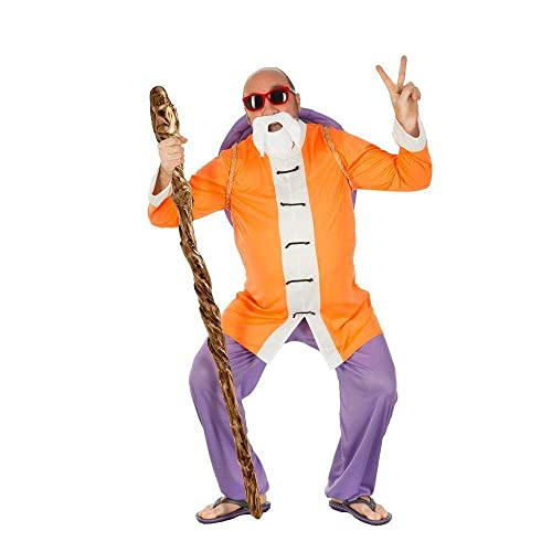 Generique - Muten Roshi Dragon Ball-Kostüm für Herren orange-Weiss-blau - L von Chaks