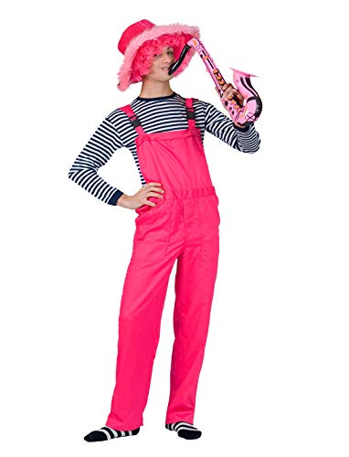 Generique - Neon-Latzhose Overall für Erwachsene pink - L von Generique -