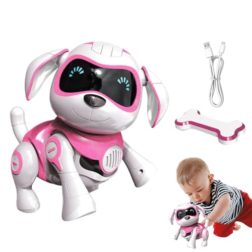 Générique Niedlicher Roboter Dog, Sturdy USB Charging Sing Dance Elektronisches realistisches Pet, programmierbares interaktives Robotic Puppy Spielzeug mit funktionalen Bildtasten, für oder von Générique