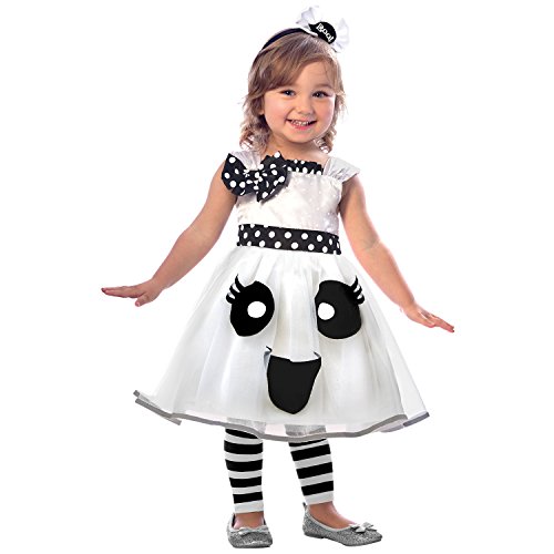 LSH (PKT) (9903388) Child Girls Cutie Ghost Costume Dress (3-4yr) von amscan