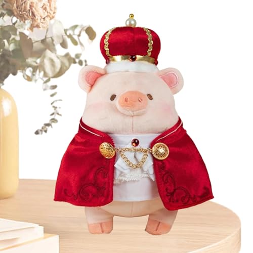 Générique Plüschtier Plüschtier, Plüschpuppe, Plüschtier mit Kostümen und Kronen, King Theme Model Dolls für Kinder, zum Spielen für Schlafzimmer und Wohnzimmer, 15,7 x 24 cm von Générique