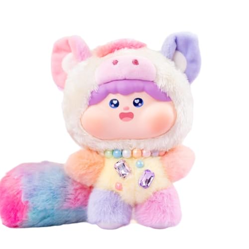 Générique Plush Lovely Character Doll, Marshmallow Series Entzückendes Chubby Face Plüsch, weich und kuschelig, für Mädchen 20 cm, perfekt für Tischdekoration und Schlafzimmer von Générique