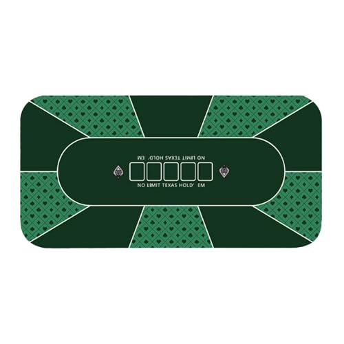 Générique Poker-Tischdecke, Poker-Tischdecke, 120 x 60 cm – rutschfeste Pokermatte, Poker-Tischmatte für Poker- , Mottoparty, Pokerabend von Générique