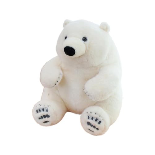 Générique Polar Stuffed Tiere, Cartoon Tier Plüschtier, Kinder, Huggable Polar-Bärspielzeug, weiches Plüschtier, großes Huggable Polar-Bär-Plüschtier, Huggable Plüschtier für Kinder von Générique