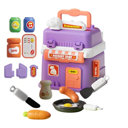 Générique Pretend House Sets, Role Puppenhaus mit Griff, Preschool Learning Aktivitäten für kognitive Entwicklung, Lernspielzeug für Kinder, und Mädchen, ab 3 Jahren von Générique