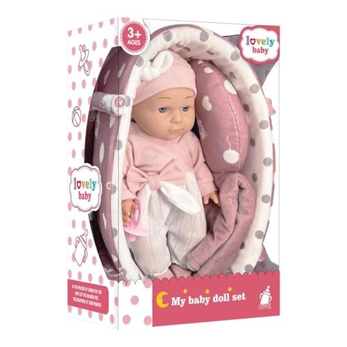 Générique Reborn Puppe für Kinder, Simulated Toddler Dolls Toy Set, Safe and Odorless Fake Reborn Doll for Children's Day, Holiday and Christmas, Realistic Baby Doll for and Collecting von Générique