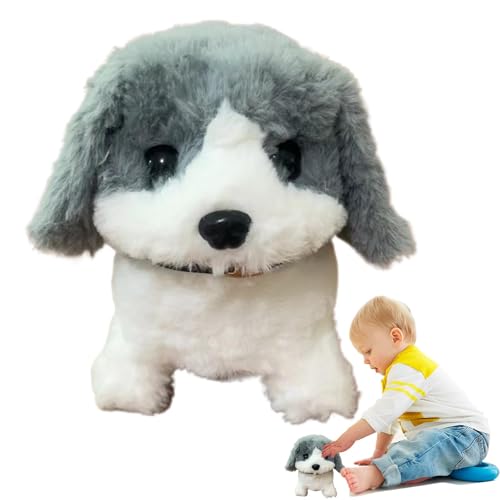 Générique Robot Puppy Toy, elektronisches Interaktives Pet, 17,9 x 8,9 cm, Barking und Tail-Wagging Dog Stuffed Tier, tragbar, Lifelikes Companion Puppy für und Mädchen von Générique