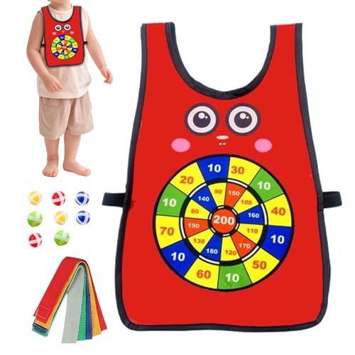 Générique Set mit selbstklebender Weste, Ballwerfspiel | waschbare Sportausrüstung für Rasen, Park, , Hinterhof, Picknick Générique Set mit selbstklebender Weste, Ballwerfspiel | waschbare Sportausrüstung für Rasen, Park, , Hinterhof, Picknick von Générique