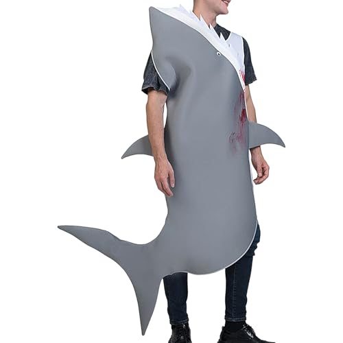 Générique Shark Kostüm, Realistische Stage Performance Shark Outfit für Erwachsene, verstellbares Crazy Dress-Up mit langlebigem Stoff, Größe Fits Most, Birthday Parties Holidays School Events Générique Shark Kostüm, Realistische Stage Performance Shark Outfit für Erwachsene, verstellbares Crazy Dress-Up mit langlebigem Stoff, Größe Fits Most, Birthday Parties Holidays School Events von Générique