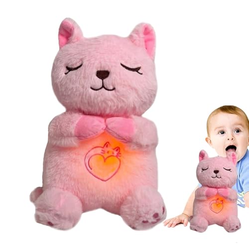 Générique Sleeping Plush Toy, Breathing Plush Toy, Sound Light, Motion Stuffed Animal, Adjustable Stuffed Animal Plush with Breathing Motion and Soothing Sounds for Kids Boys and Girls Bedtime von Générique