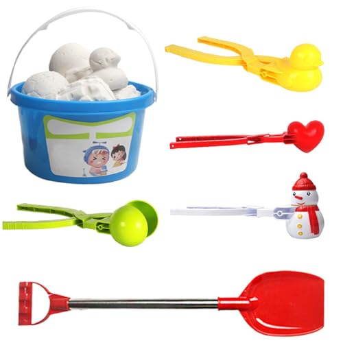 Générique Snow Ball Maker, Maker Tool, 13,78 x 3,94 x 7,87 Zoll, Outdoor-Snow-Toy, ergonomisches Design, einfache Verwendung, Sand Molding Tools für Winter Aktivitäten, mehrfarbig von Générique