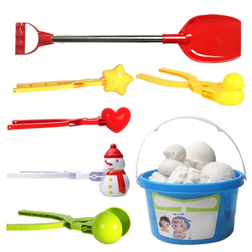 Générique Snow Ball Maker, Maker Tool, 13,78 x 3,94 x 7,87 Zoll, Outdoor-Snow-Toy, ergonomisches Design, einfache Verwendung, Sand Molding Tools für Winter Aktivitäten, mehrfarbig von Générique