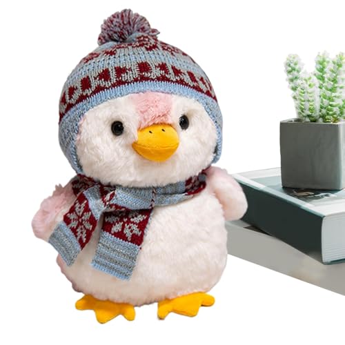 Générique Snowflake Hat Puppe, Plüschtiere, Premium Cartoon Soft Cuddly Toy, Entzückendes Material Design, Cozy Animal Plüschtier für Schlafzimmer, Kinder, Couch, Auto, Bett, 40,9 x 17,87 cm von Générique