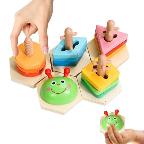 Générique Spielzeug zum Sortieren von Formen aus Holz | Formenspiel für | sensorische pädagogische Aktivitäten für Kindergarten, Spiel, Haus und Reise Générique Spielzeug zum Sortieren von Formen aus Holz | Formenspiel für | sensorische pädagogische Aktivitäten für Kindergarten, Spiel, Haus und Reise von Générique