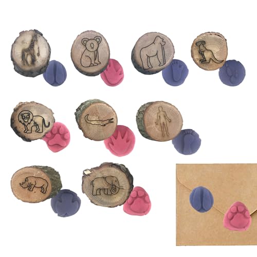 Générique Stempel für Tierabdruck, Mini-Stempel aus Holz, Tierstempel, Bastelstempel, Tierpfotenstempel für kreative Kunst, Fußabdruck Générique Stempel für Tierabdruck, Mini-Stempel aus Holz, Tierstempel, Bastelstempel, Tierpfotenstempel für kreative Kunst, Fußabdruck von Générique
