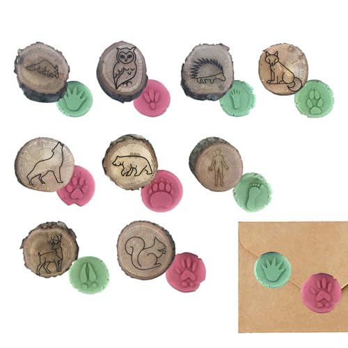 Générique Stempel für Tierpfoten – Mini-Stempel aus Holz, Tiere, Bastelstempel, Tierpfotenstempel für kreative Kunst, Fußabdruck Générique Stempel für Tierpfoten – Mini-Stempel aus Holz, Tiere, Bastelstempel, Tierpfotenstempel für kreative Kunst, Fußabdruck von Générique