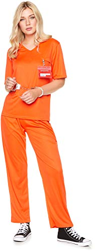 REDSUN - KARNIVAL COSTUMES Kostüm Gefangener Erwachsene – Orange – M von karnivalcostumes