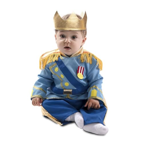 Generique - Süßes Prinzen-Kostüm für Babys Faschings-Verkleidung blau-goldfarben - Blau von Generique -